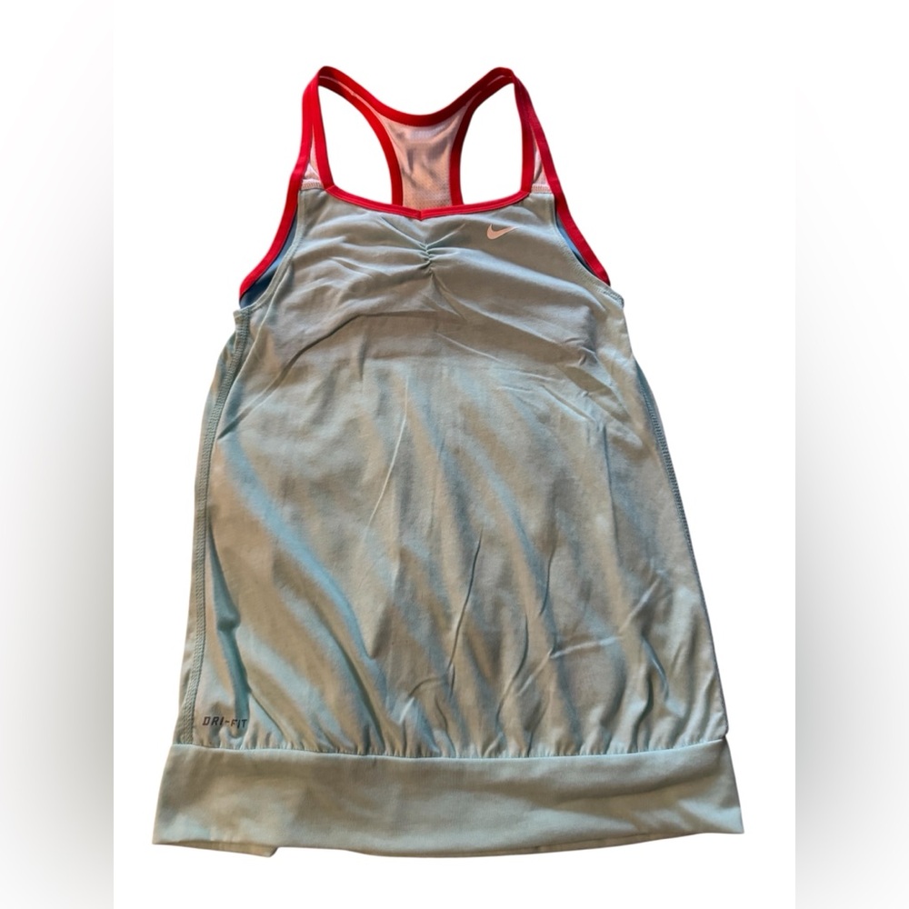 Nike Dri-FIT Blue and Red Tank Top